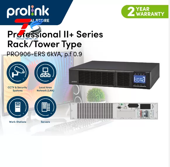 Bộ lưu điện UPS Prolink PRO906-ERS (6KVA/5.4KW)